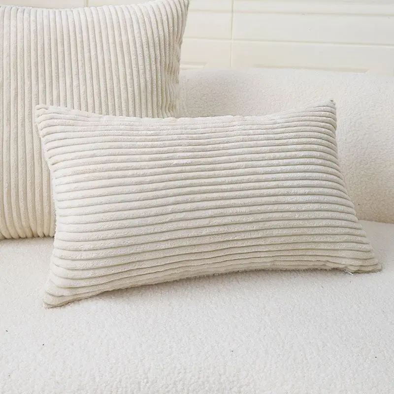 Kuschelkissenbezug 50 × 50 cm mit feiner Rippenstruktur – Bild 2