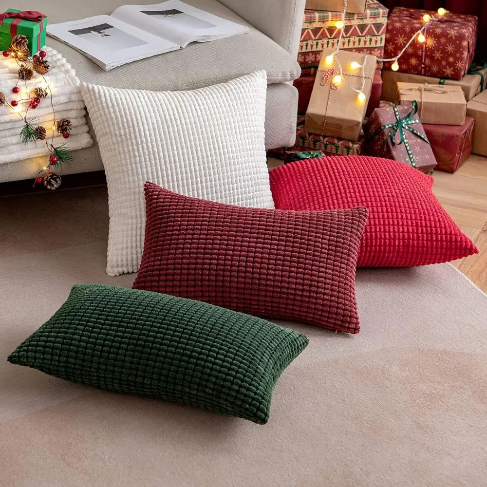 Kissenbezug 40 × 40 cm Baumwolle mit Noppen-Struktur – Bild 3
