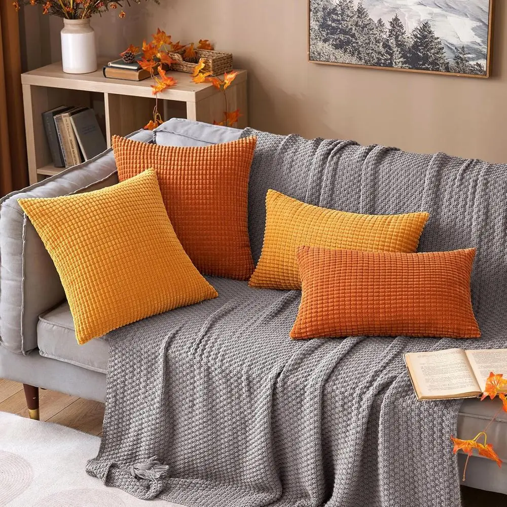 Kissenbezug 40 × 40 cm Baumwolle mit Noppen-Struktur – Bild 6