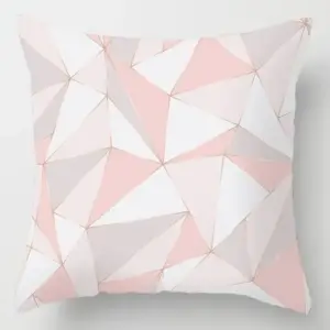 v-12000024299747680 Kissenbezug 50x50 in Samtoptik mit Herz-Leopardenmuster – Rosa – Geometrisch