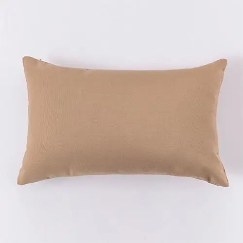 Kissenbezug Beige kariert und gestreift – Beige – uni
