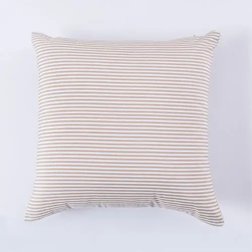 Kissenbezug Beige kariert und gestreift – Beige – gestreift