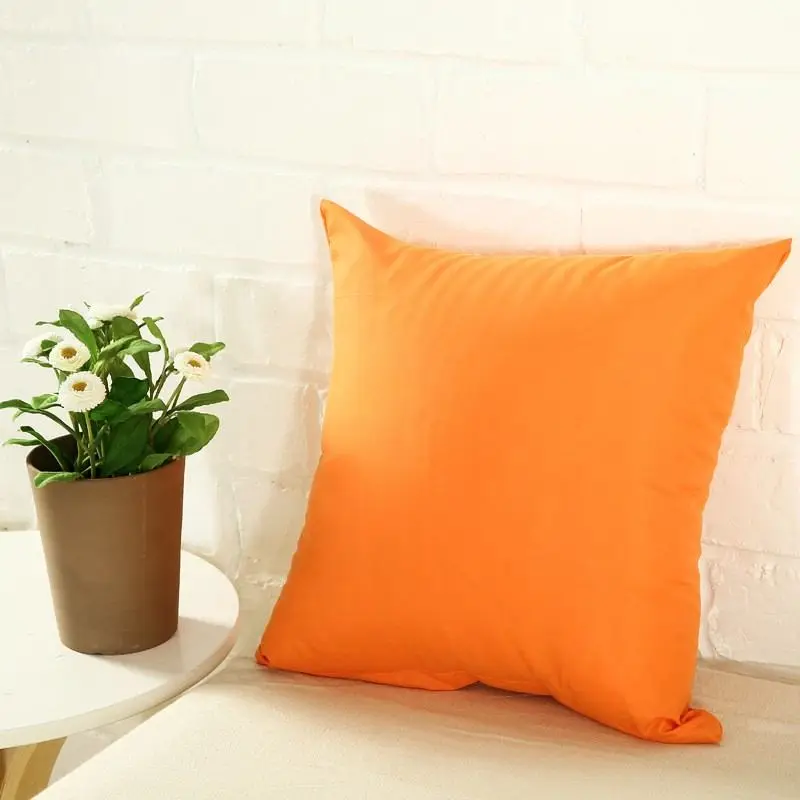 Kissenbezüge Orange einfarbig für Sofa und Bett – Orange