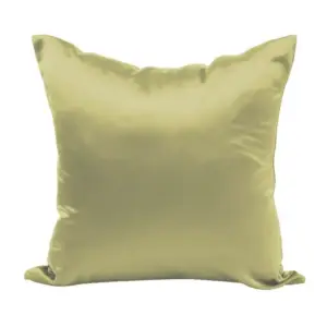 Kissenhülle Beige einfarbig in glänzender Satinoptik – Beige